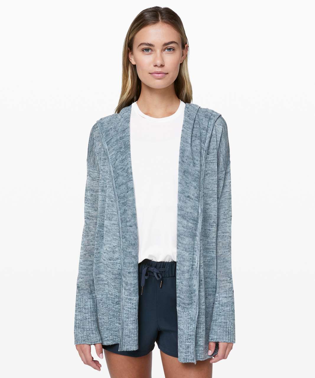 Lululemon Calm and Collected Wrap - Heathered Sailboat / Classic Navy ...