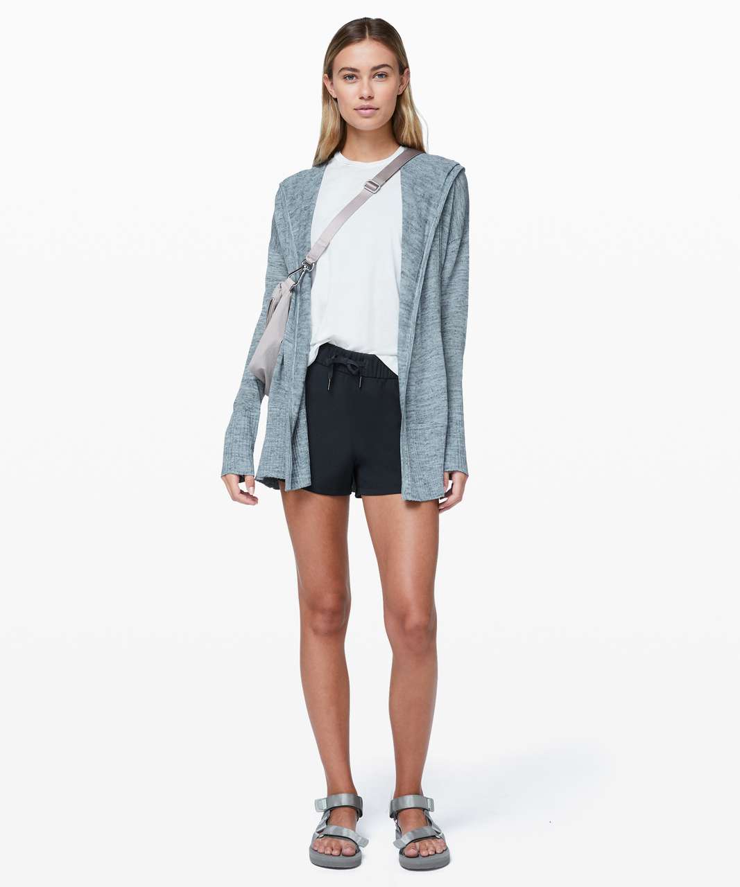 Lululemon Calm and Collected Wrap - Heathered Sailboat / Classic Navy