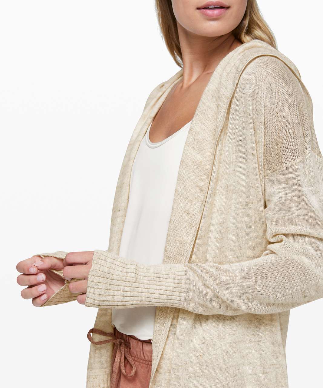 Lululemon Calm and Collected Wrap - Heathered Muslin