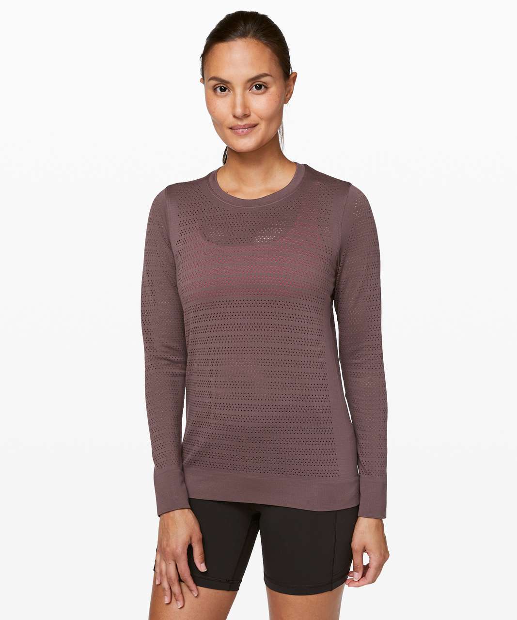 Lululemon Breeze By Long Sleeve - Black / Black - lulu fanatics