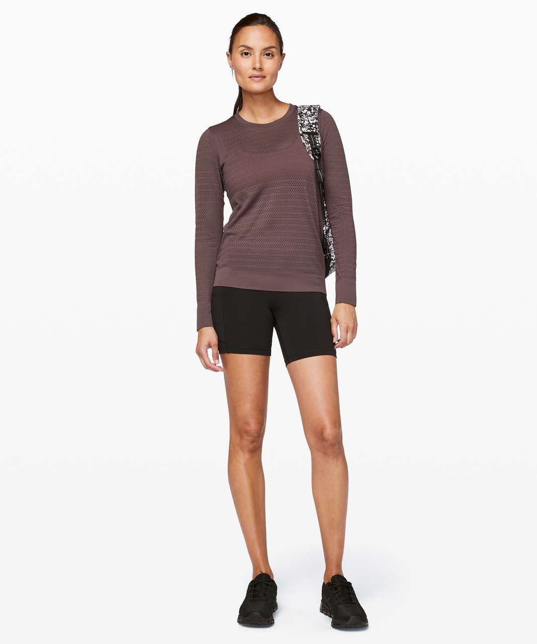 Lululemon Breeze By Long Sleeve *Squad - Cherry Cola / Cherry Cola