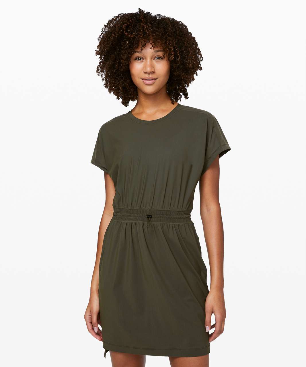 Lululemon Throw It On Dress - Dark Olive