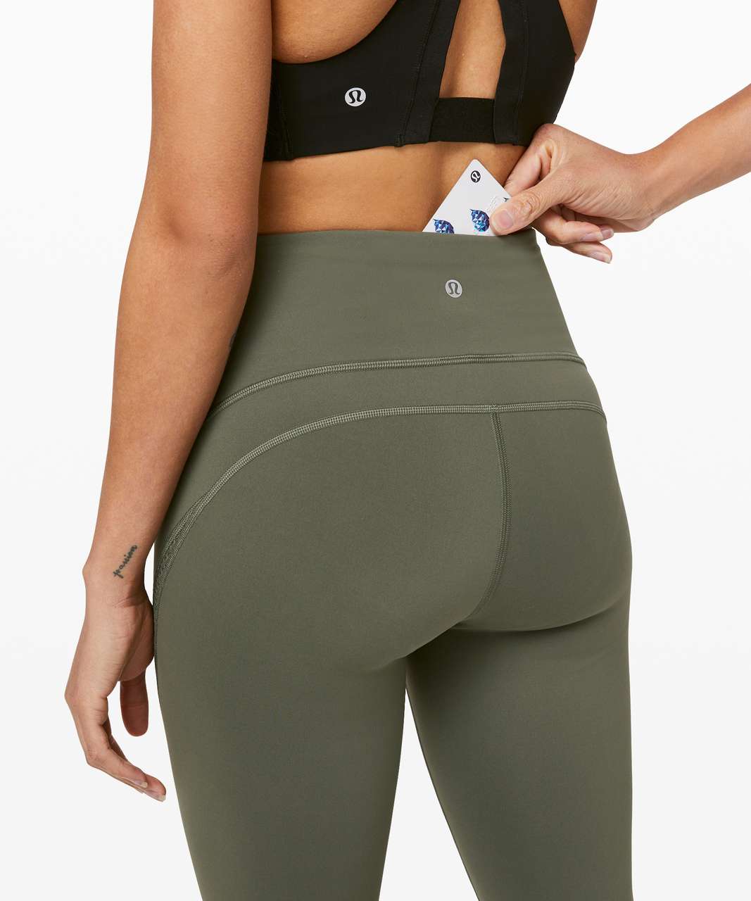 Lululemon Bootcamp Ready Tight 25" - Grey Sage