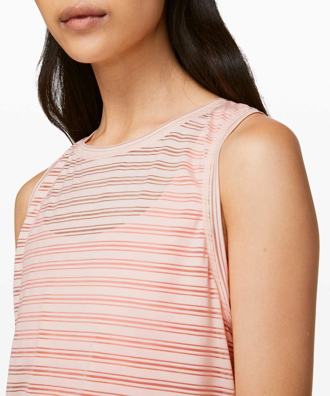 Lululemon Meet Halfway Tank *Striped - Butter Pink