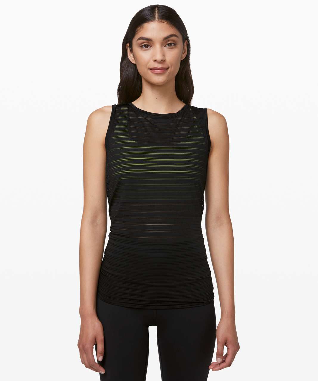 Lululemon Meet Halfway Tank *Striped - Black