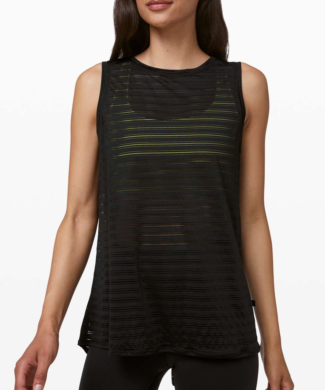 Lululemon Meet Halfway Tank *Striped - Black