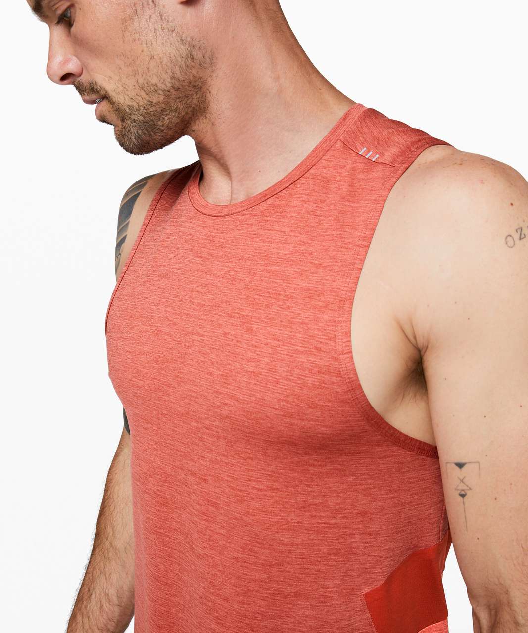 Lululemon Fast and Free Tank - Heathered Cayenne / Cayenne