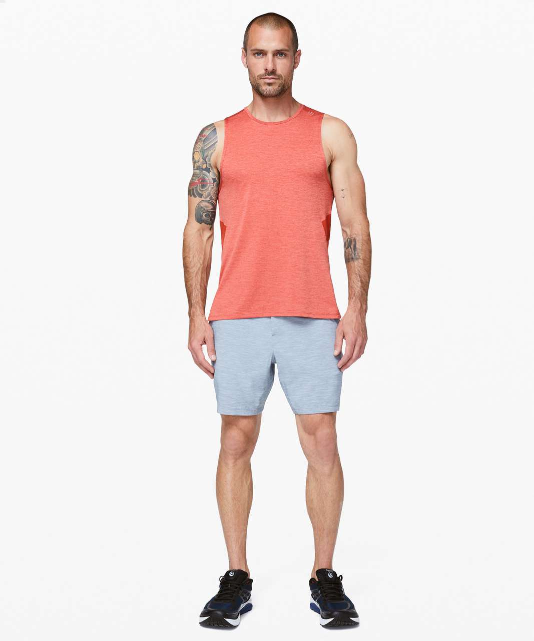 Lululemon Fast and Free Tank - Heathered Cayenne / Cayenne