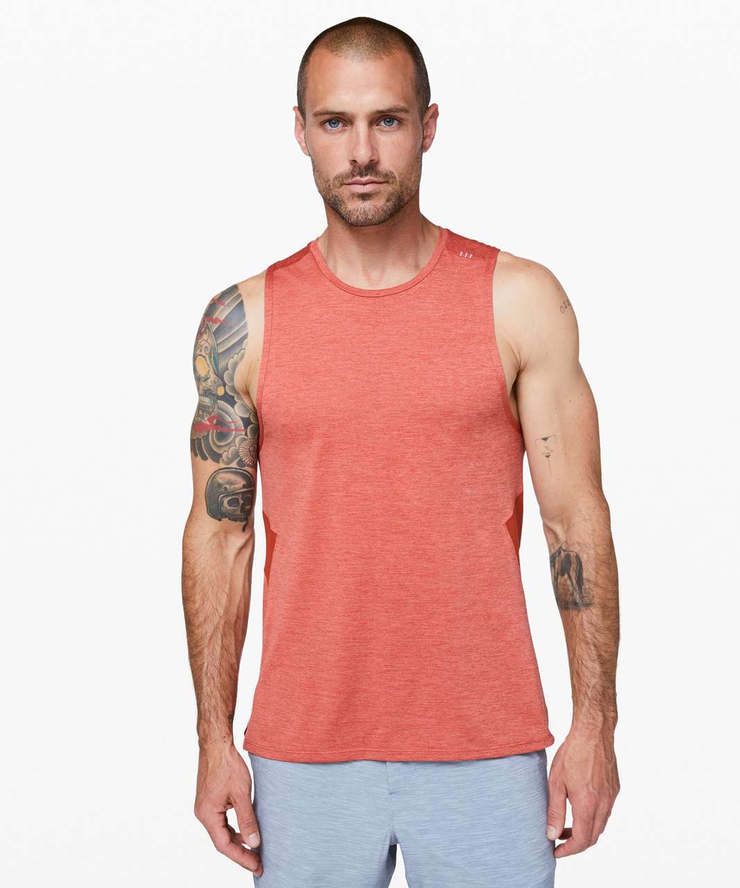 Lululemon Fast and Free Tank - Heathered Cayenne / Cayenne