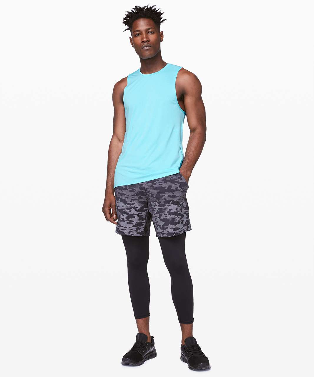 Lululemon Fast and Free Tank - Heathered Hydra Blue / Heathered Hydra Blue