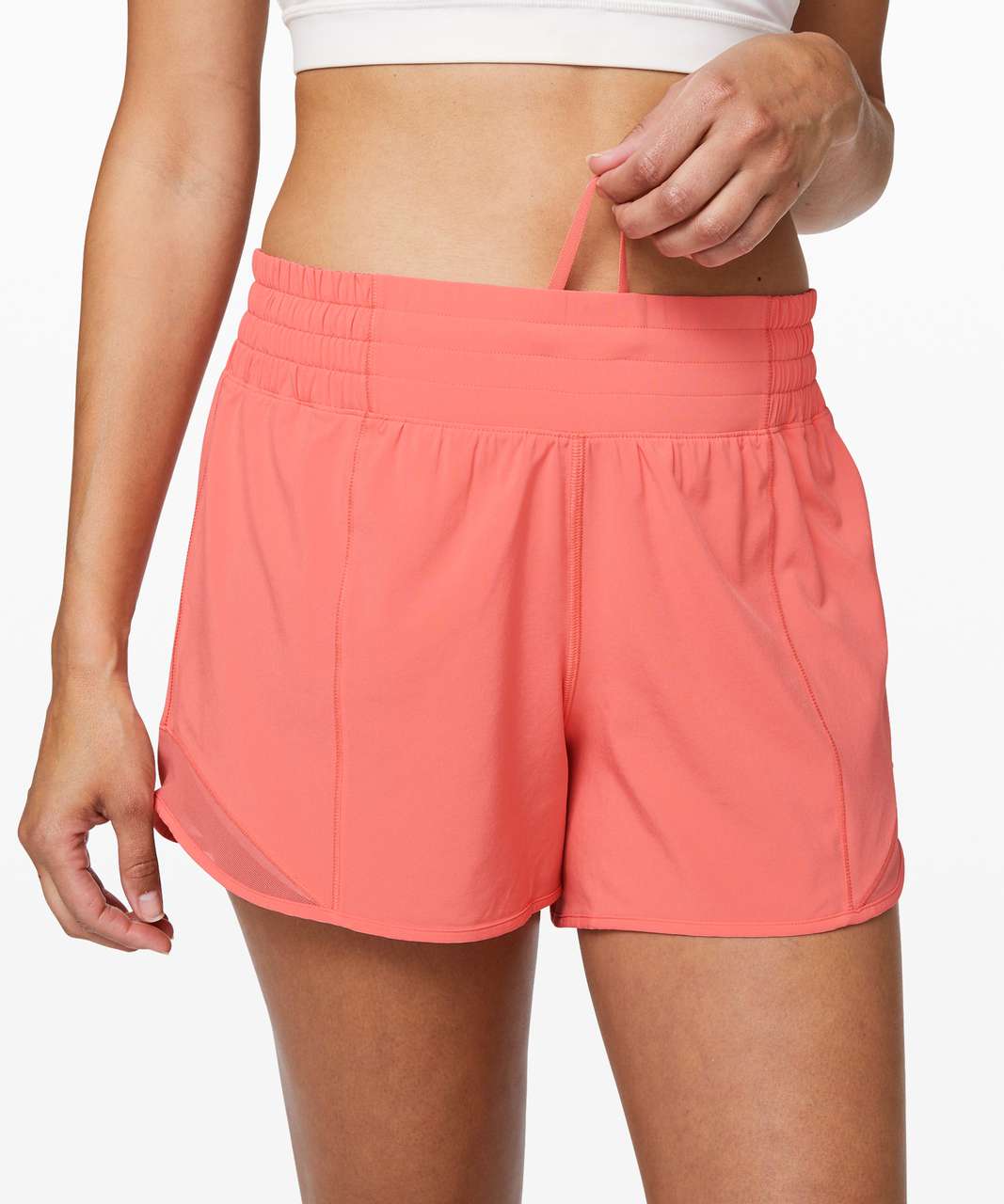 Lululemon Hotty Hot Short *High-Rise Long 4" - Light Coral