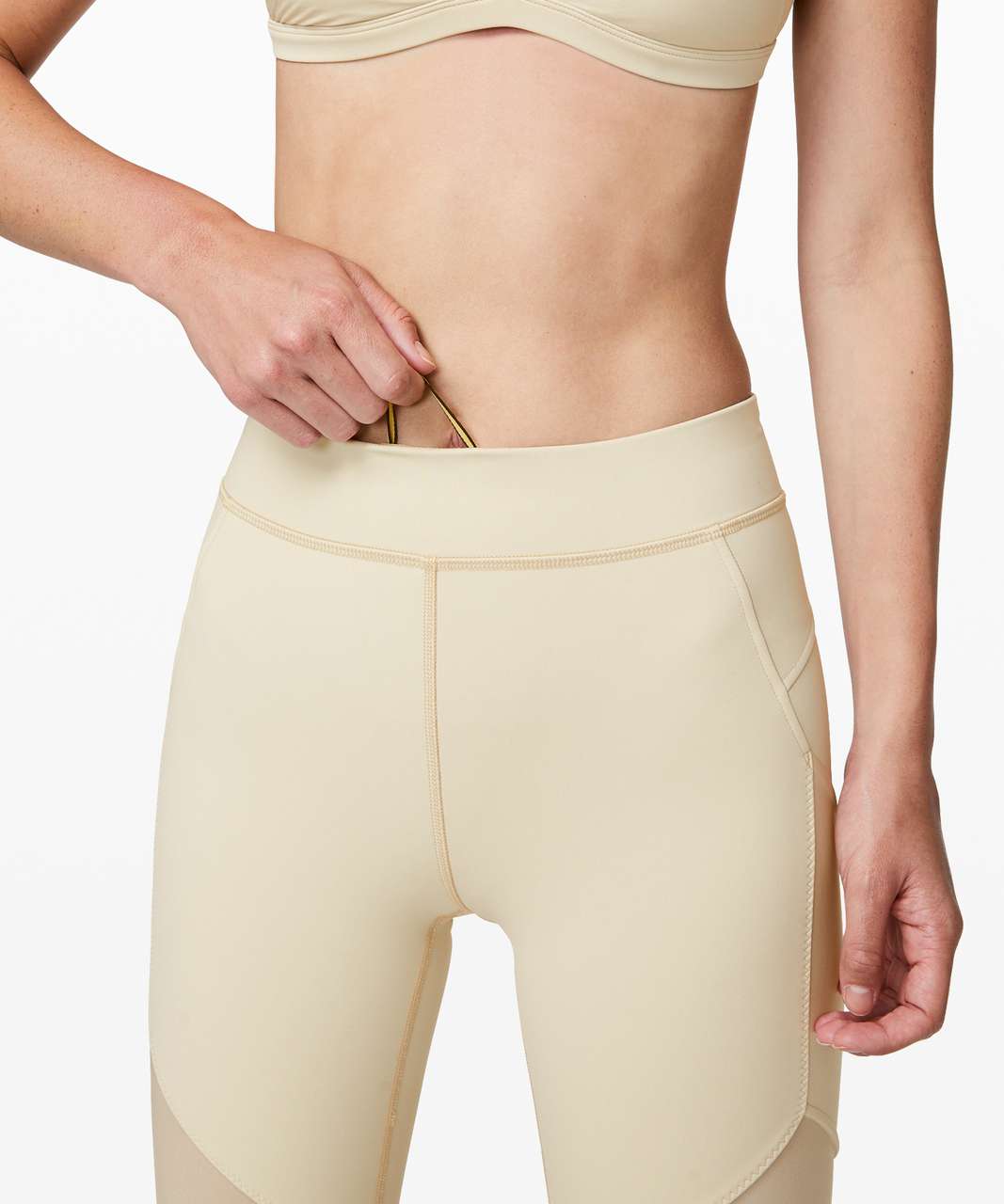 Lululemon Kuka Tight 28" *lululemon lab - White Tan