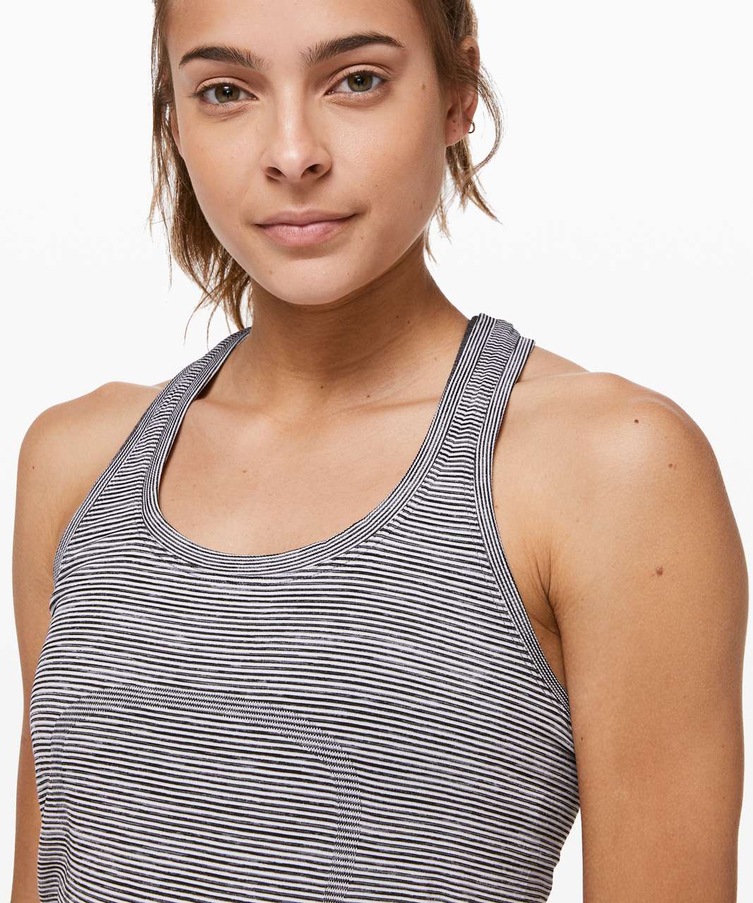 Lululemon Swiftly Speed Racerback - White / White / Black - lulu fanatics