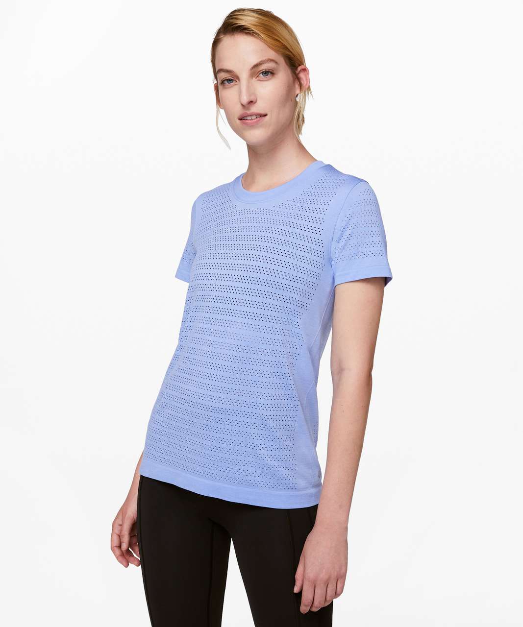 Lululemon Breeze By Short Sleeve *Squad - Hydrangea Blue / Hydrangea Blue