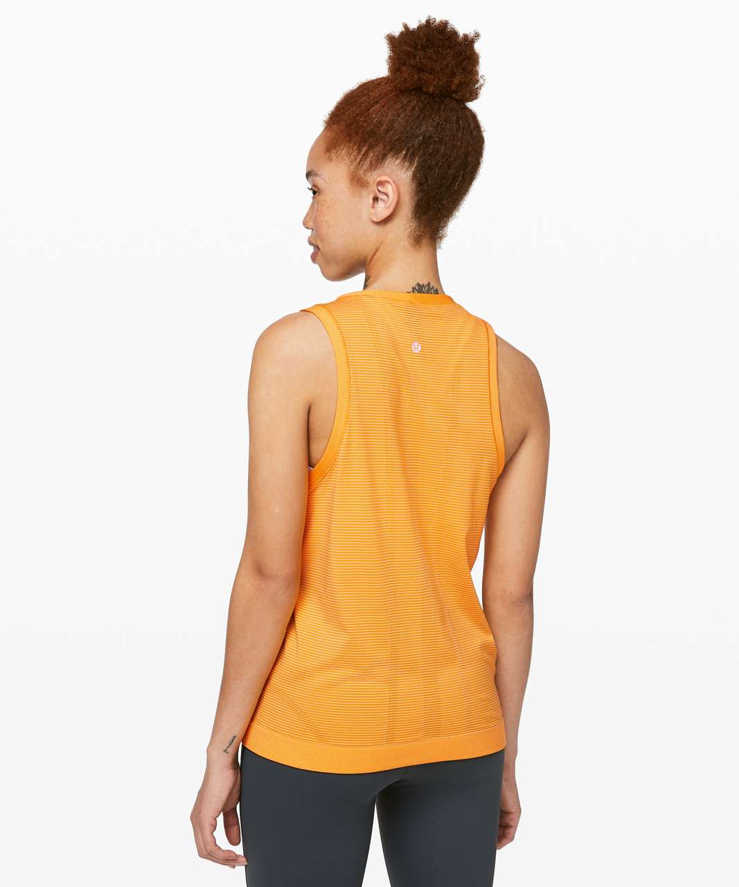 Lululemon Swiftly Breeze Tank *Relaxed Fit - Amber Aura / White