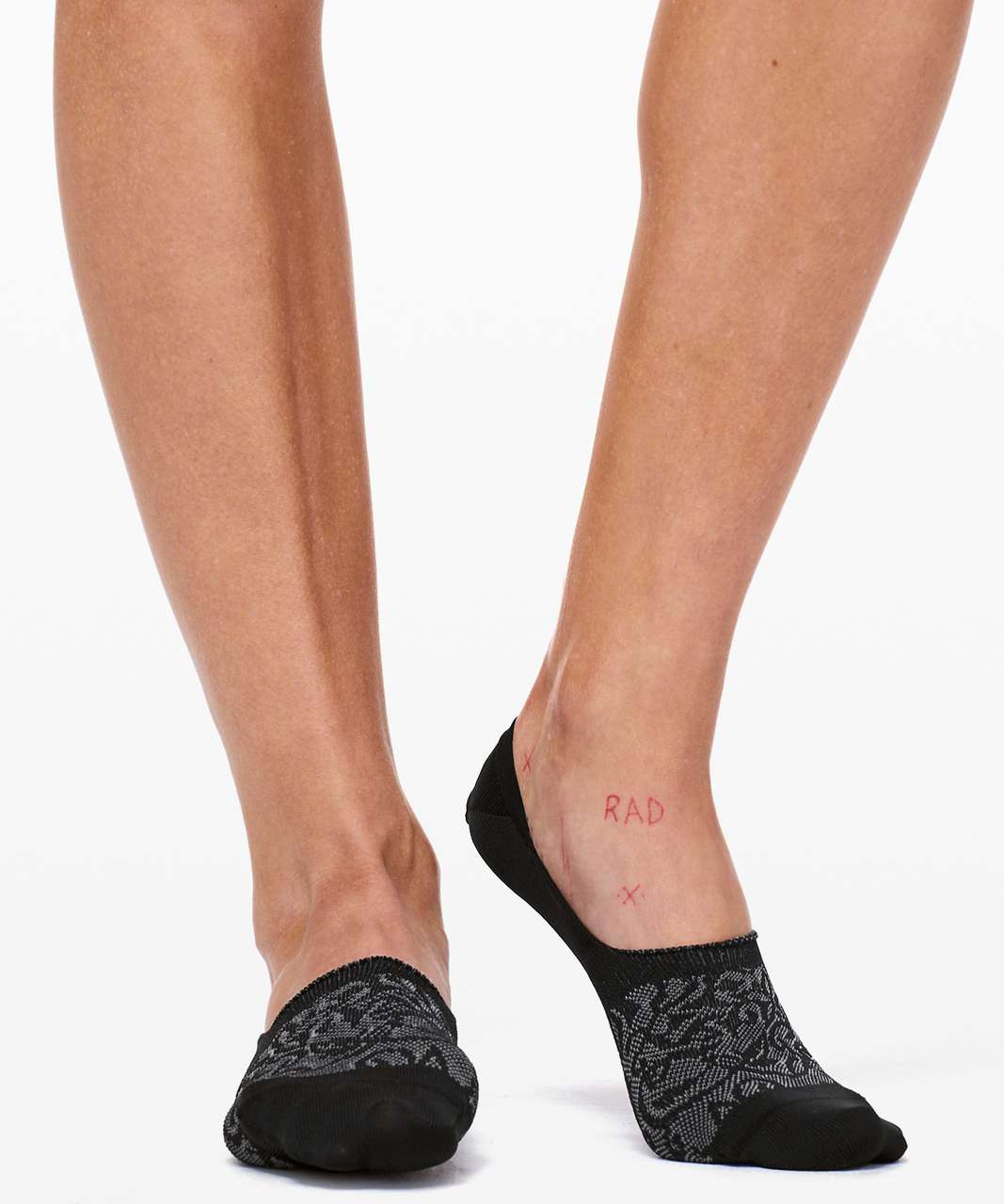 Lululemon Secret Sock - Black / White