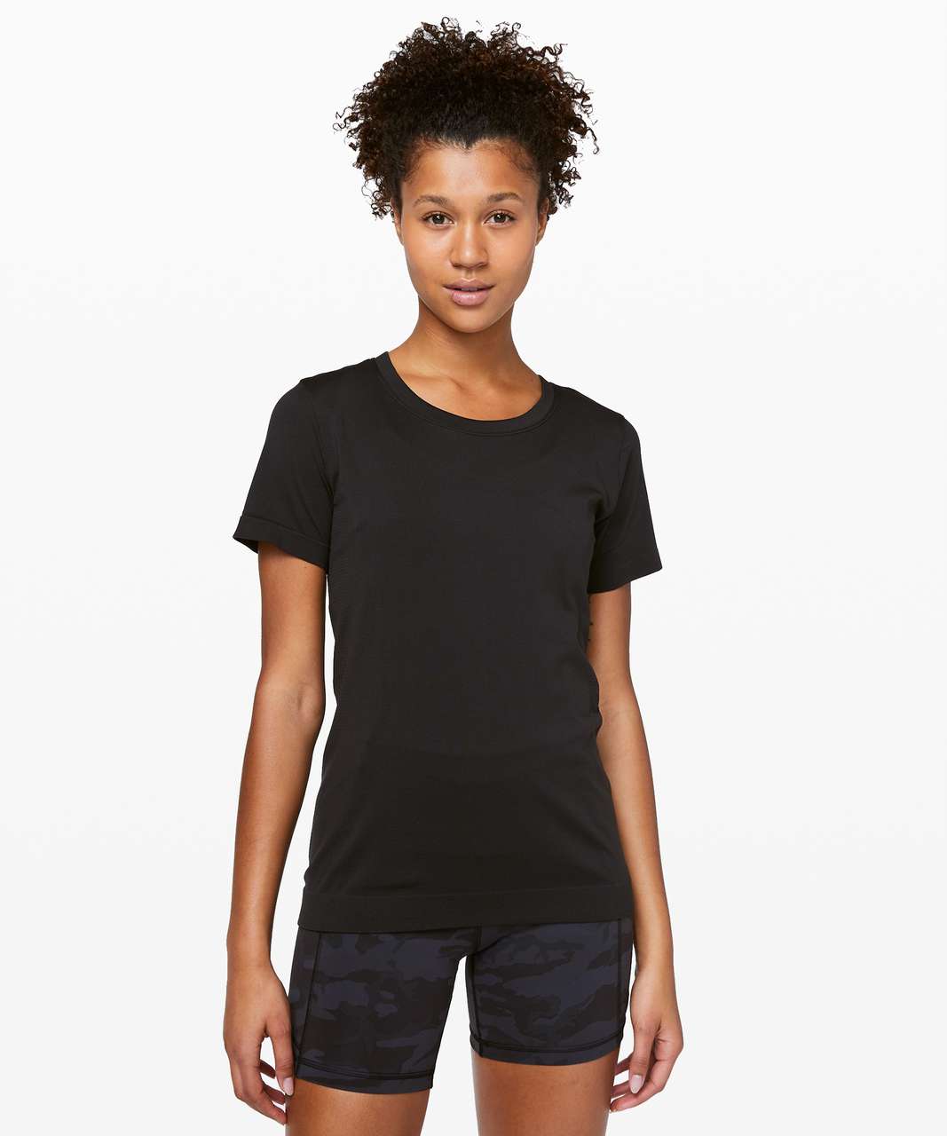 Lululemon Swiftly Tech Short Sleeve Crew~size：4,6~ Black / Black