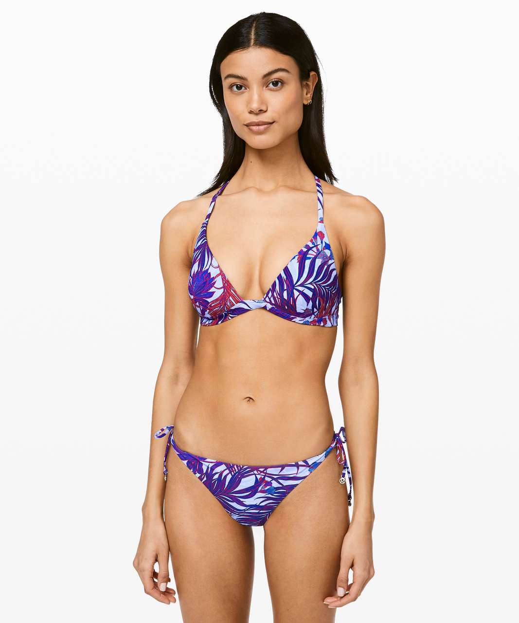 Lululemon Deep Sea Swim Top - Mini Twisted Tropics Hydrangea Multi