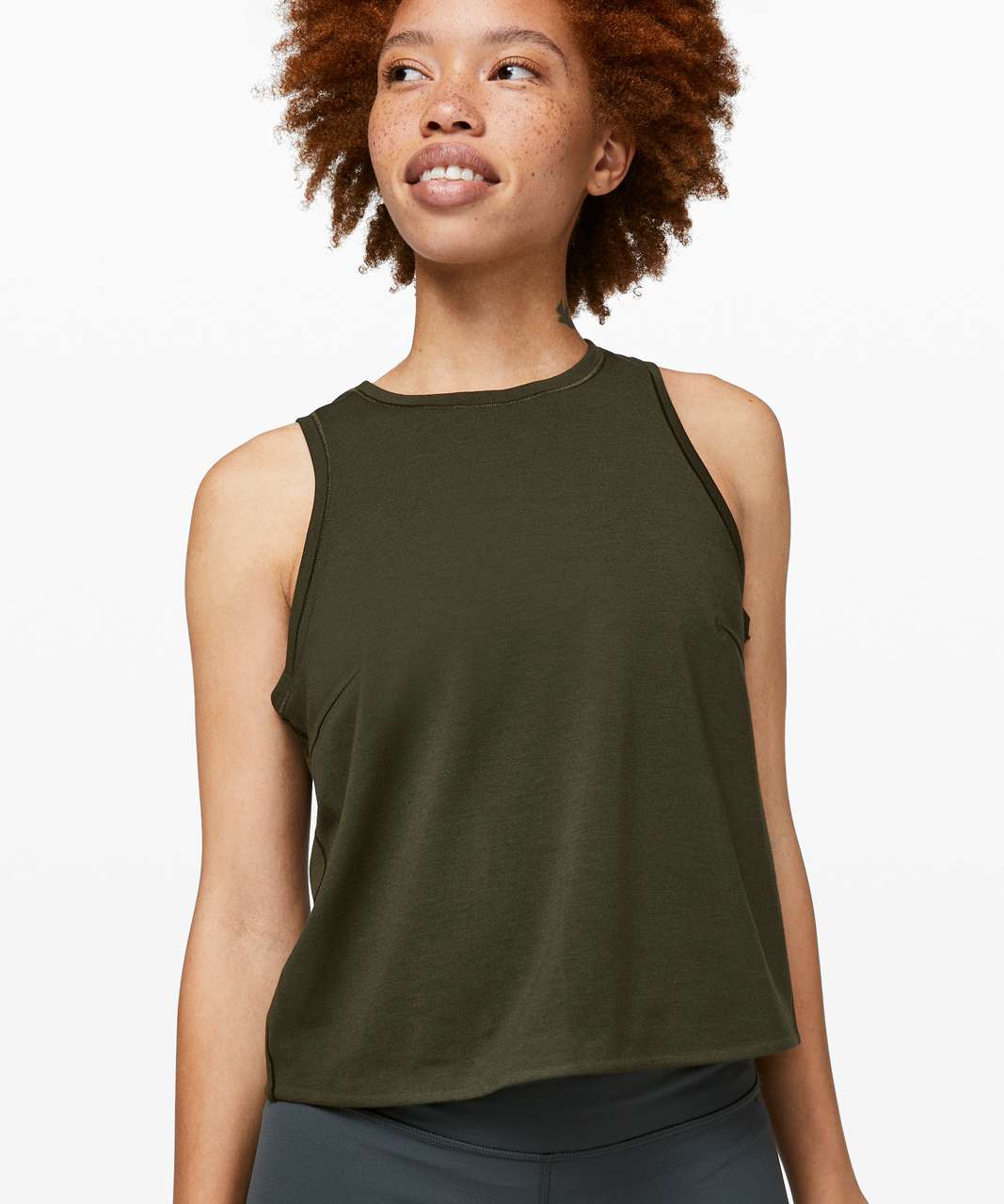 Lululemon Minimal Tank - Dark Olive