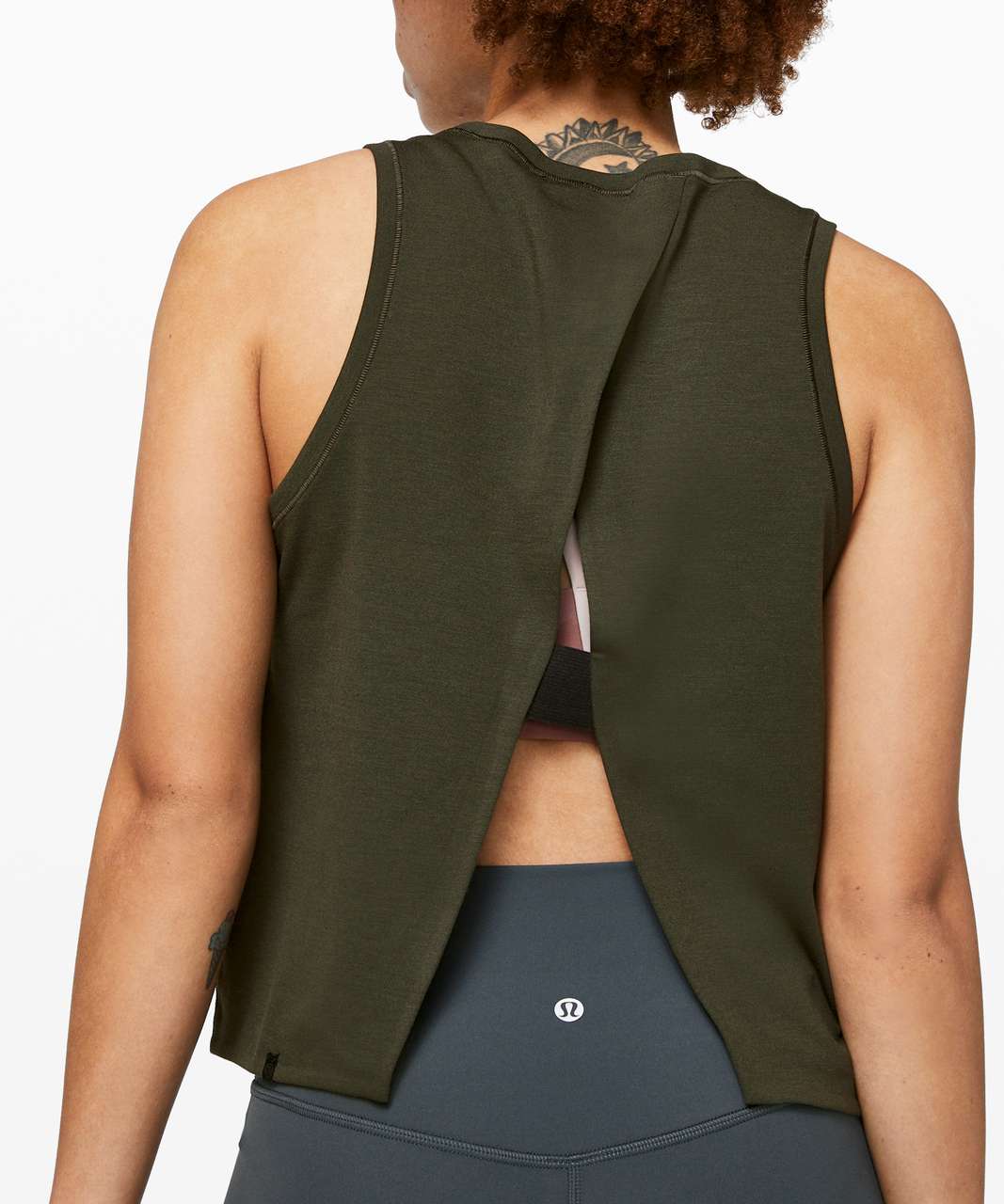 Lululemon Minimal Tank - Dark Olive