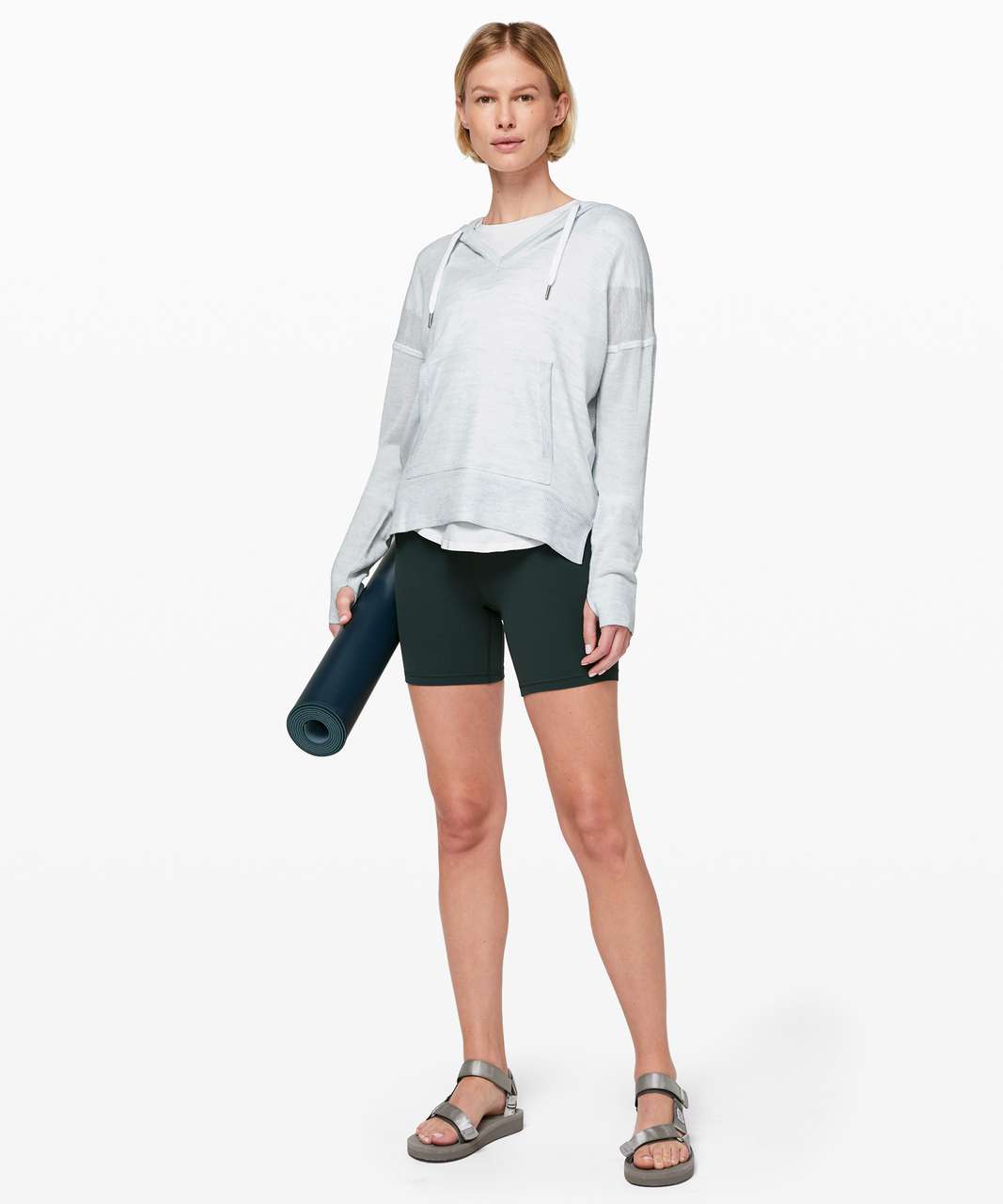 Lululemon Street to Shore Hoodie - Heathered Almost Blue