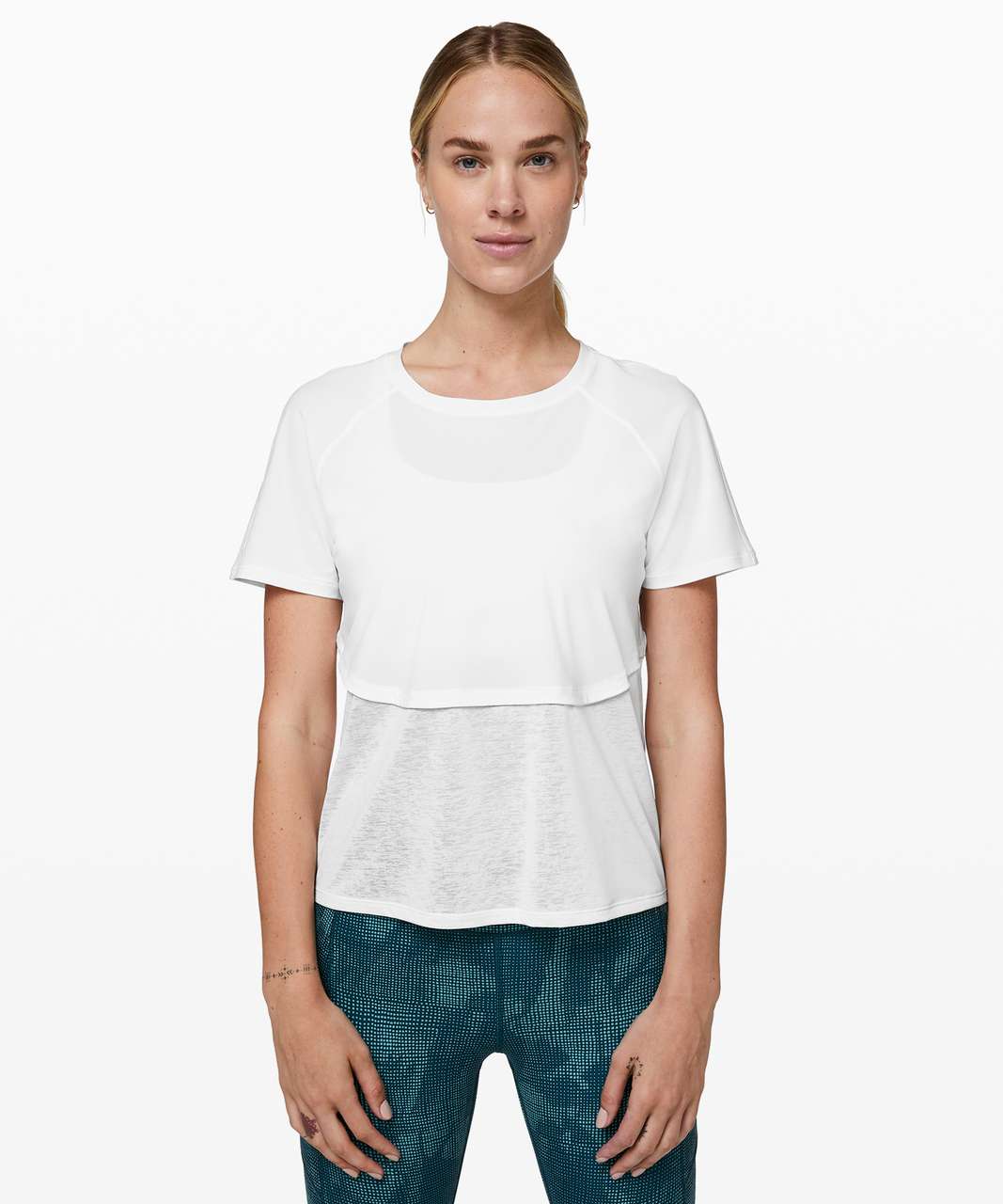 Lululemon Chasing Miles Short Sleeve - White