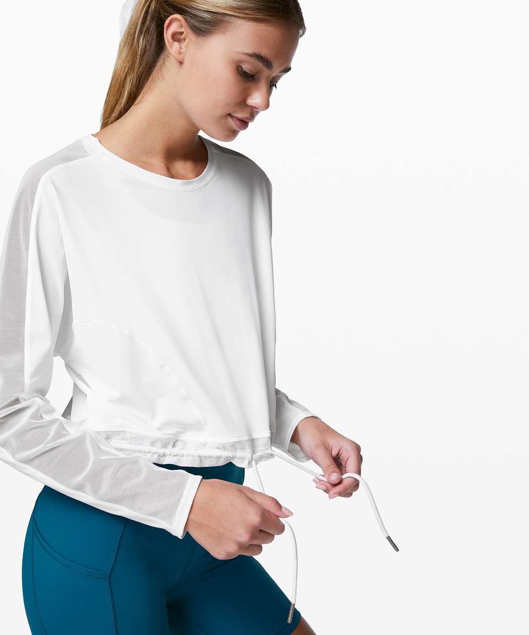 Lululemon Reach for the Run Long Sleeve - White