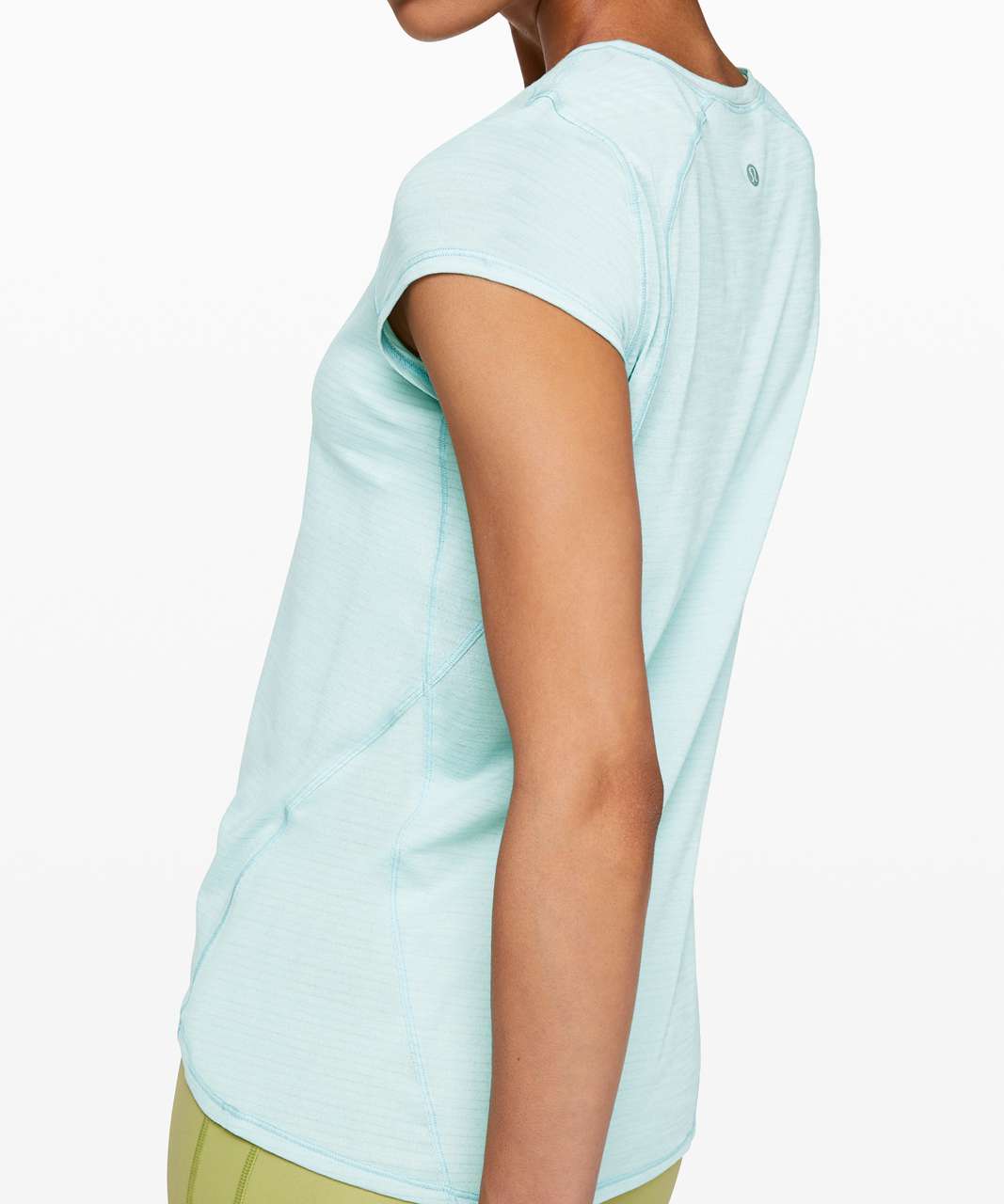 Lululemon Another Mile Short Sleeve - Heathered Blue Glow