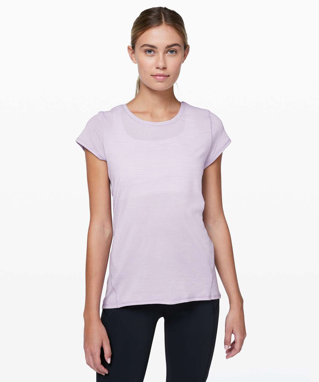 Lululemon Another Mile Short Sleeve - Heathered Sheer Violet - lulu ...