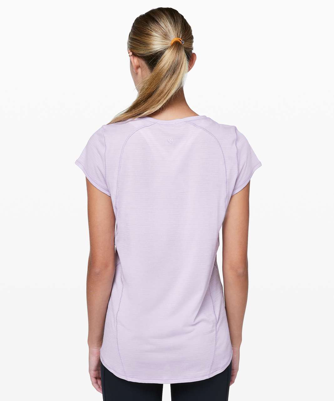 Lululemon Another Mile Short Sleeve - Heathered Sheer Violet