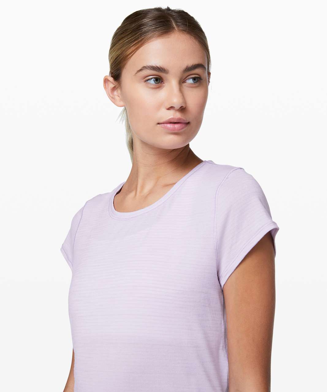 Lululemon Another Mile Short Sleeve - Heathered Sheer Violet