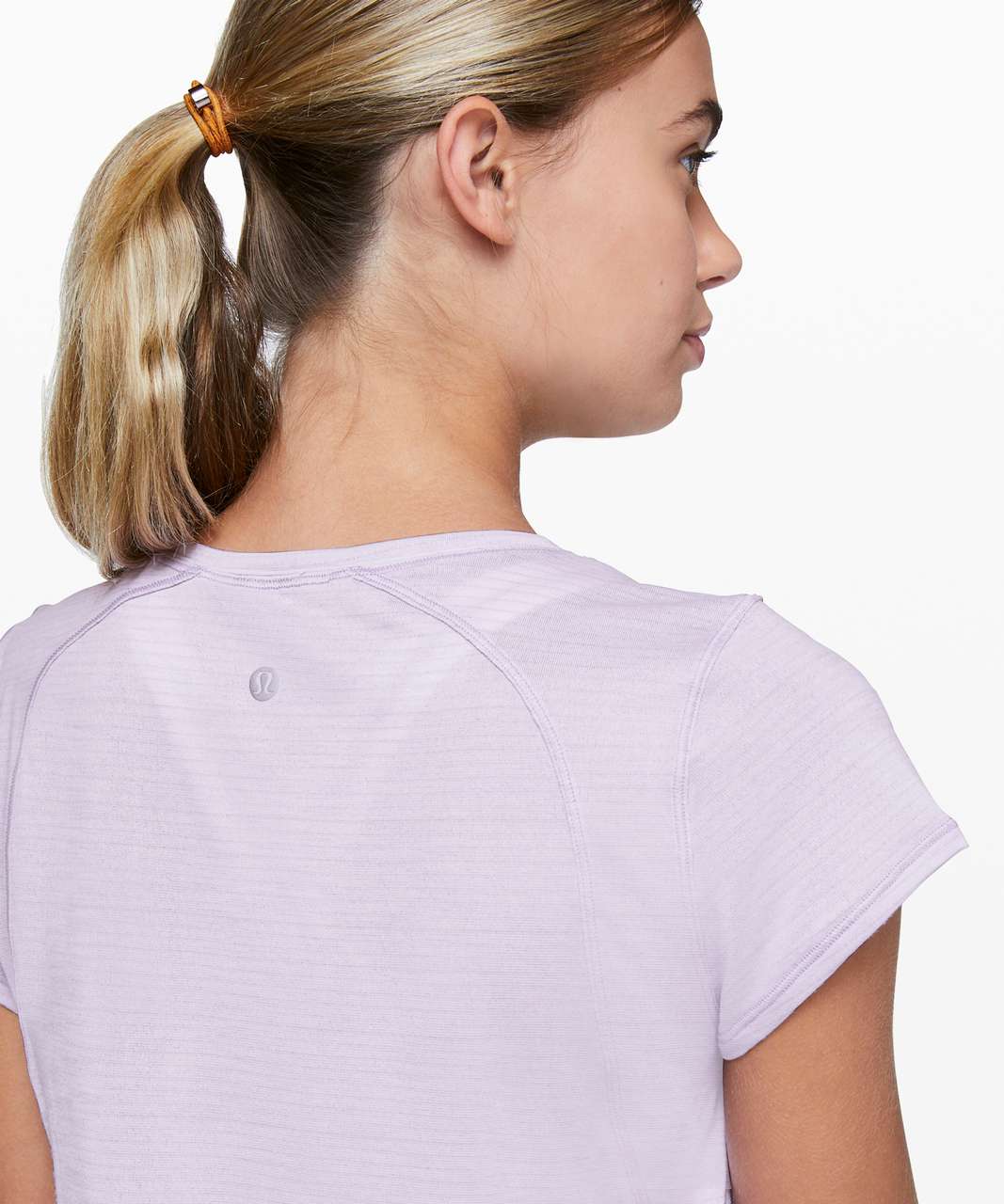 Lululemon Another Mile Short Sleeve - Heathered Sheer Violet