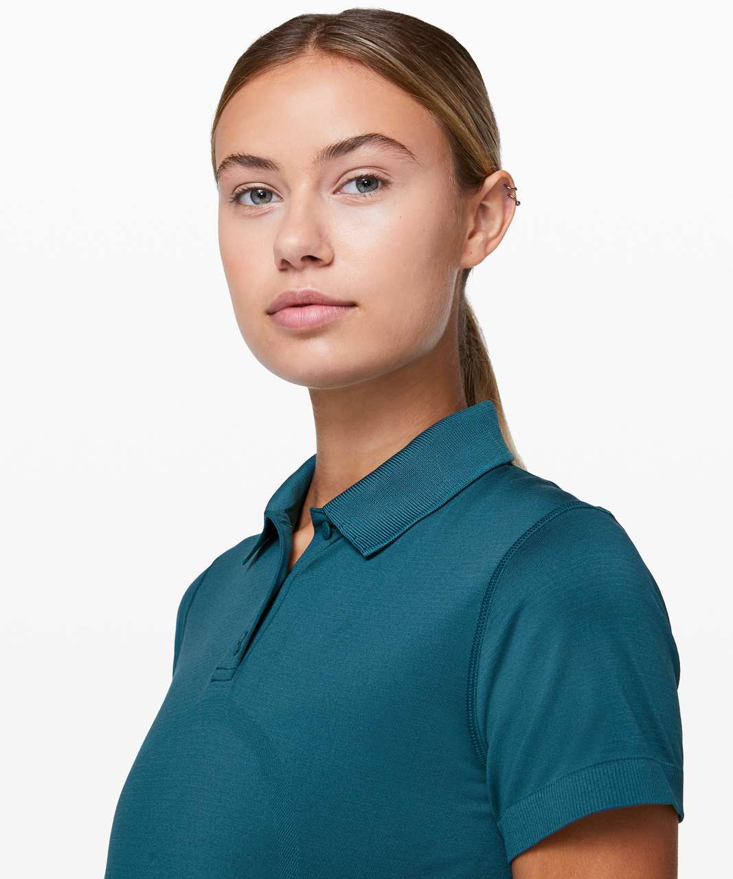 Lululemon Swiftly Speed Polo - Bermuda Teal / Bermuda Teal