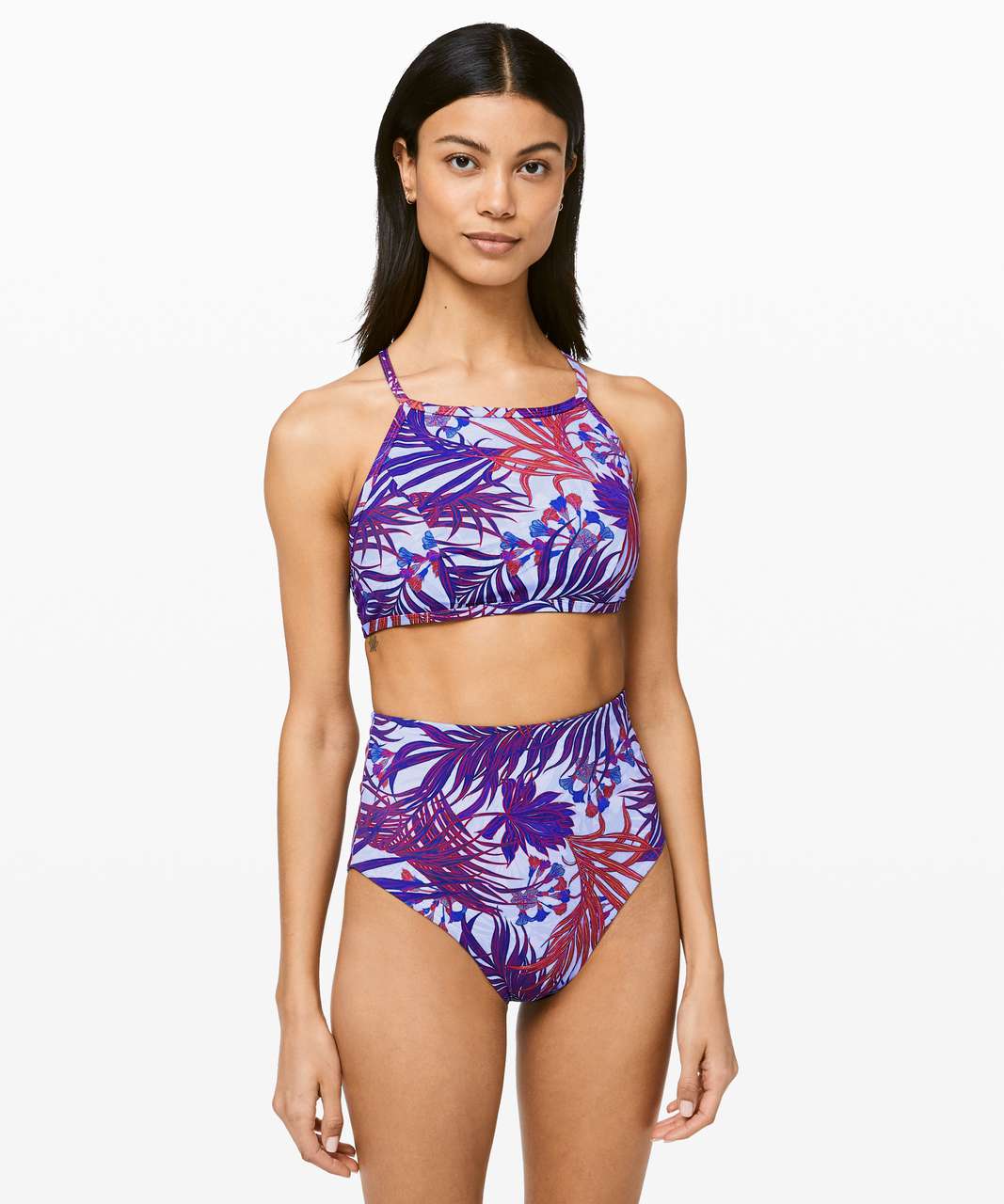 Lululemon See The Sea Swim Top - Mini Twisted Tropics Hydrangea Multi