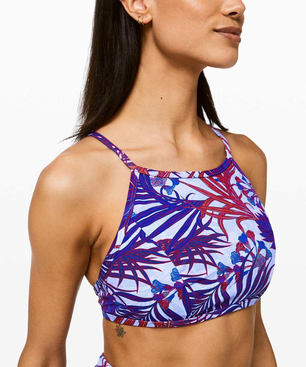 Lululemon See The Sea Swim Top - Mini Twisted Tropics Hydrangea Multi