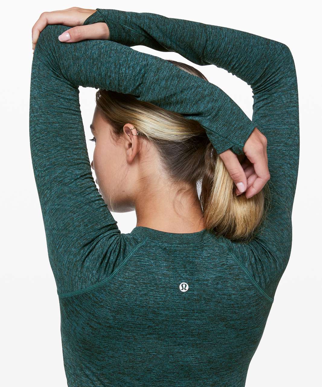 Lululemon Swiftly Speed Long Sleeve - Bermuda Teal / Black