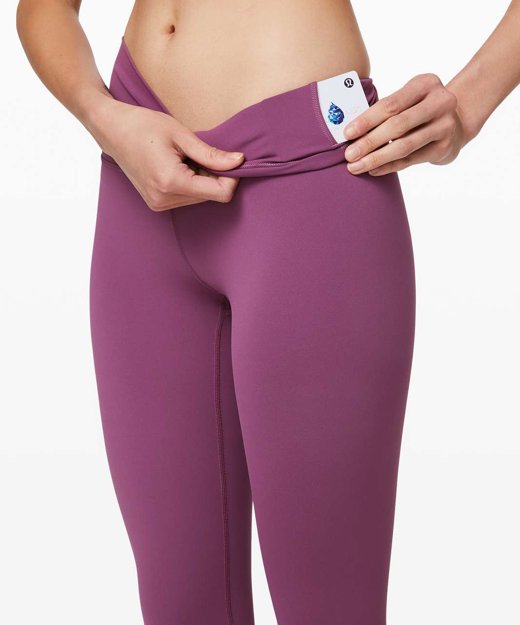 Lululemon Wunder Under Leggings Plum Mid-Rise Rise 31 Size: 4