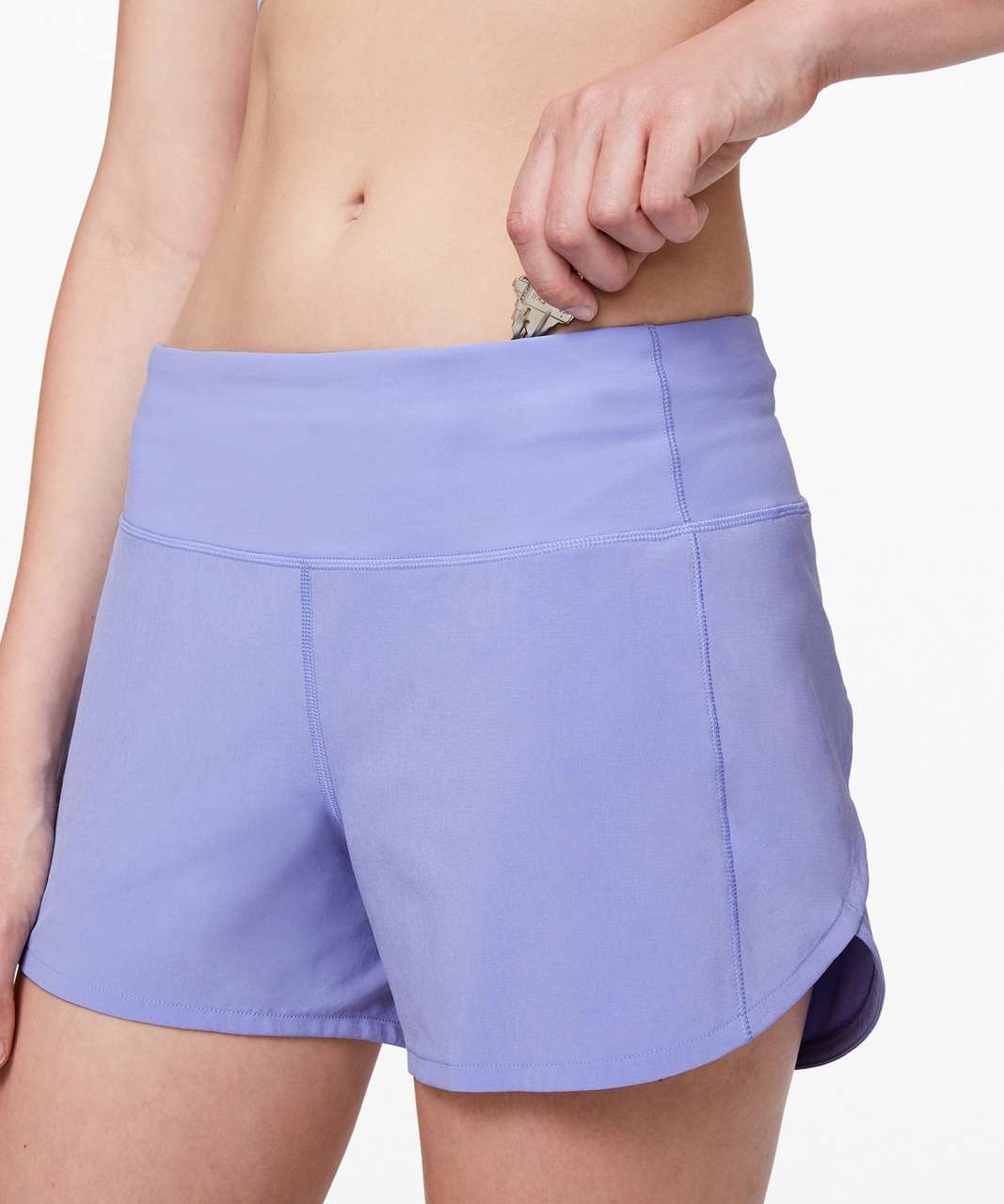 Lululemon Speed Up Short *Long 4" - Hydrangea Blue