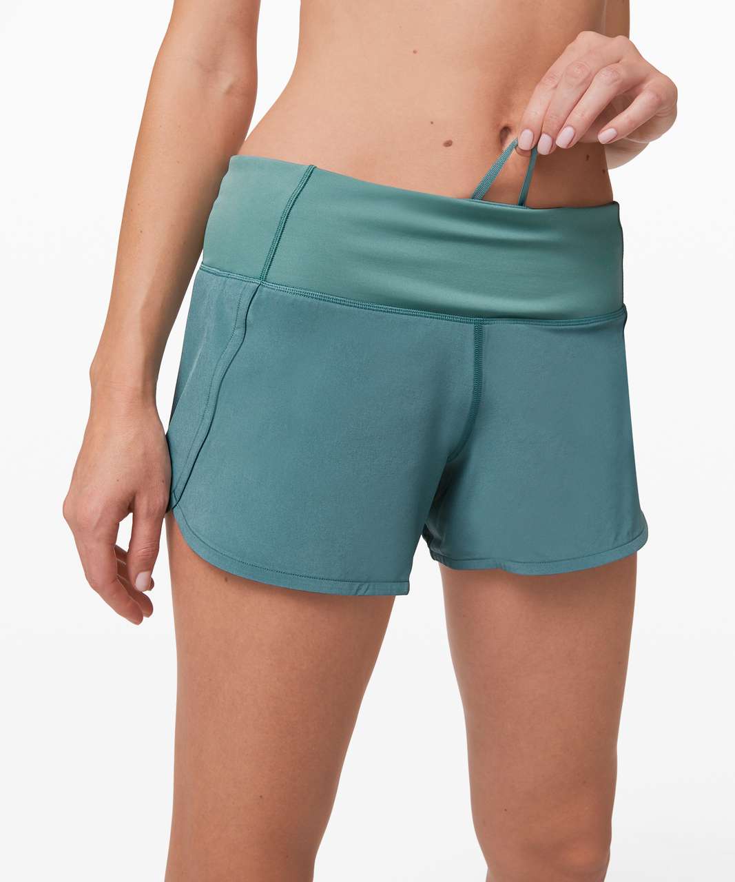 Lululemon Run Times Short II *4" - Aquatic Green