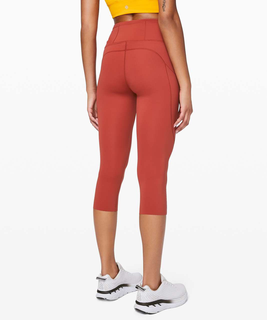 Lululemon Fast and Free Crop II 19 *Non-Reflective - Spiced Bronze - lulu  fanatics