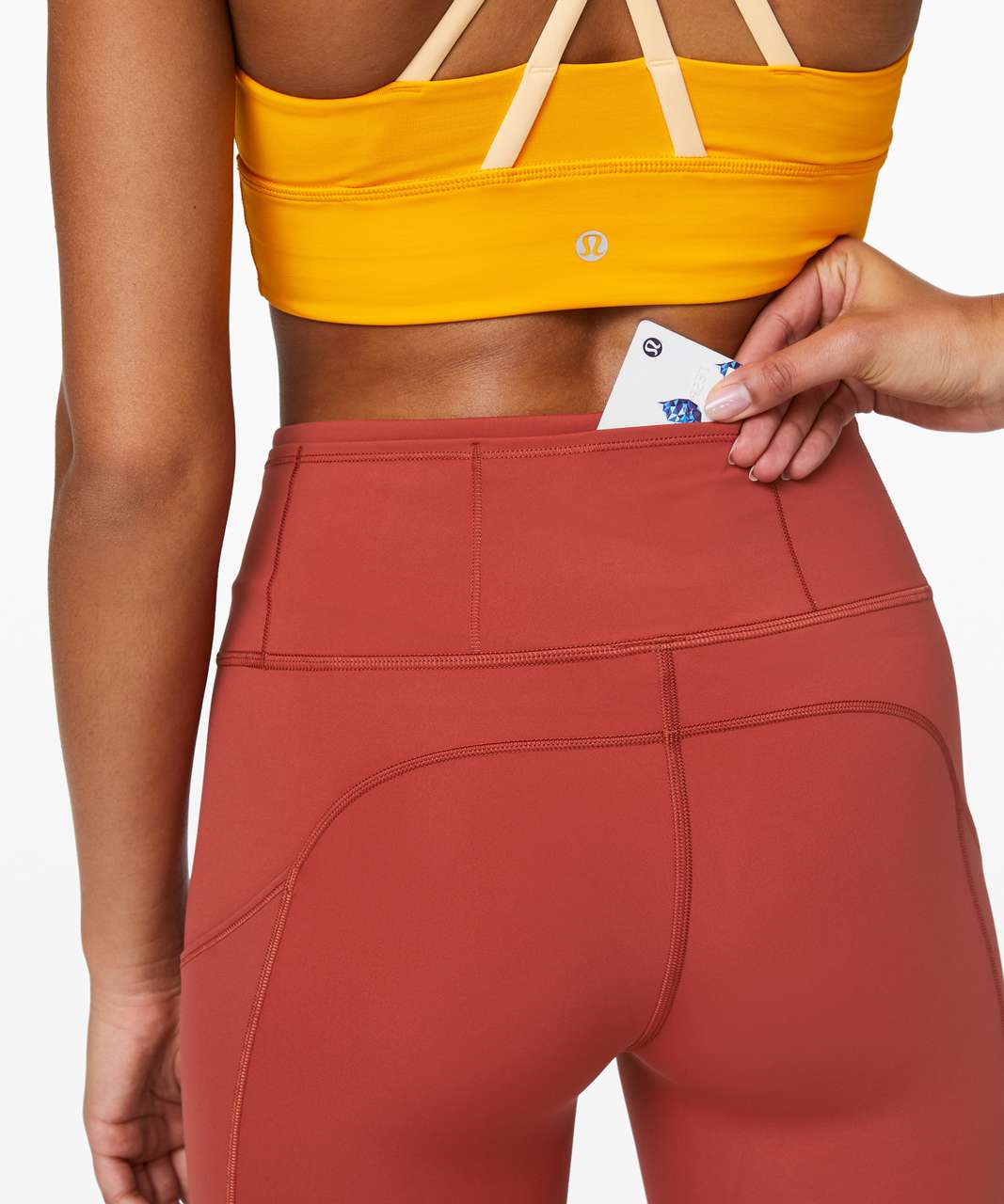 Lululemon Fast and Free Crop II 19" *Nulux - Cayenne