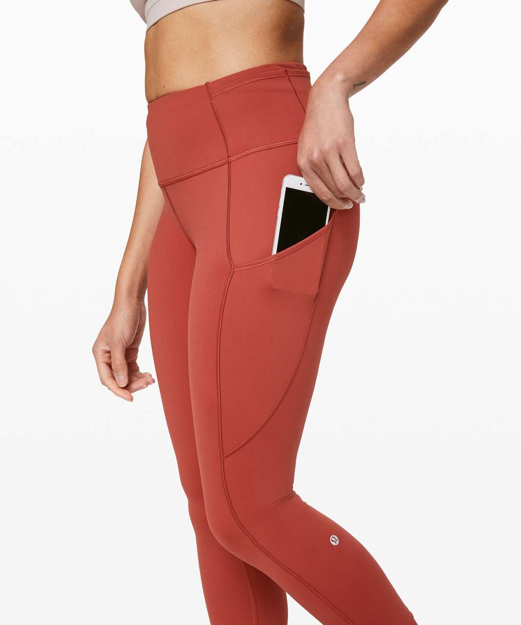 Lululemon Fast and Free Tight II 25" *Non-Reflective Nulux - Cayenne