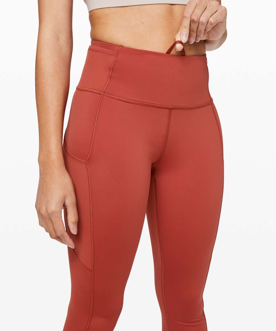 Lululemon Fast and Free Tight II 25" *Non-Reflective Nulux - Cayenne