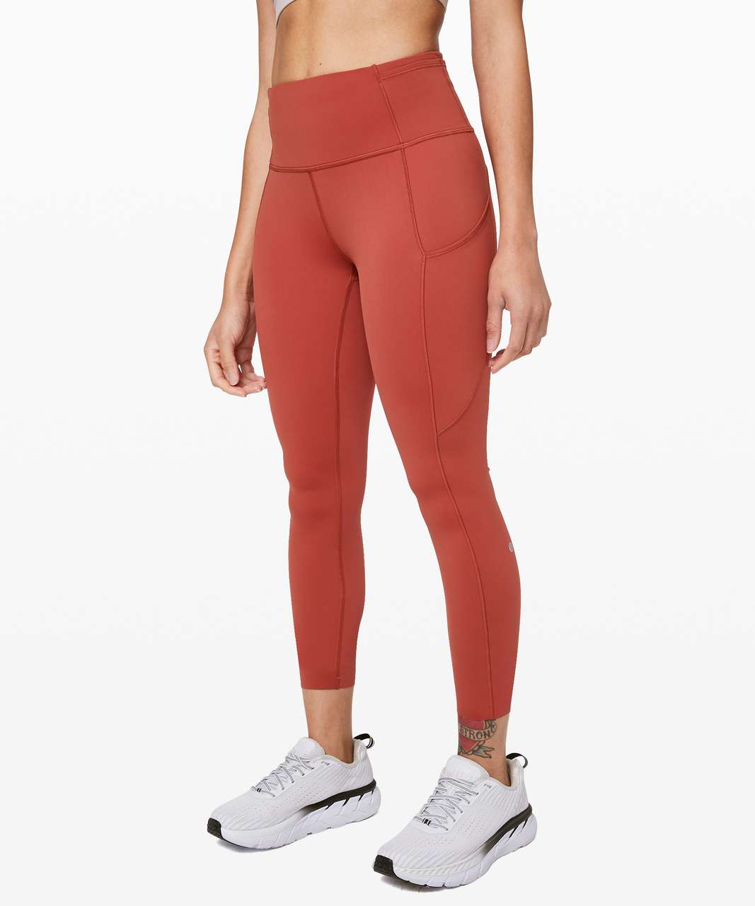 Lululemon Fast and Free Tight II 25" *Non-Reflective Nulux - Cayenne