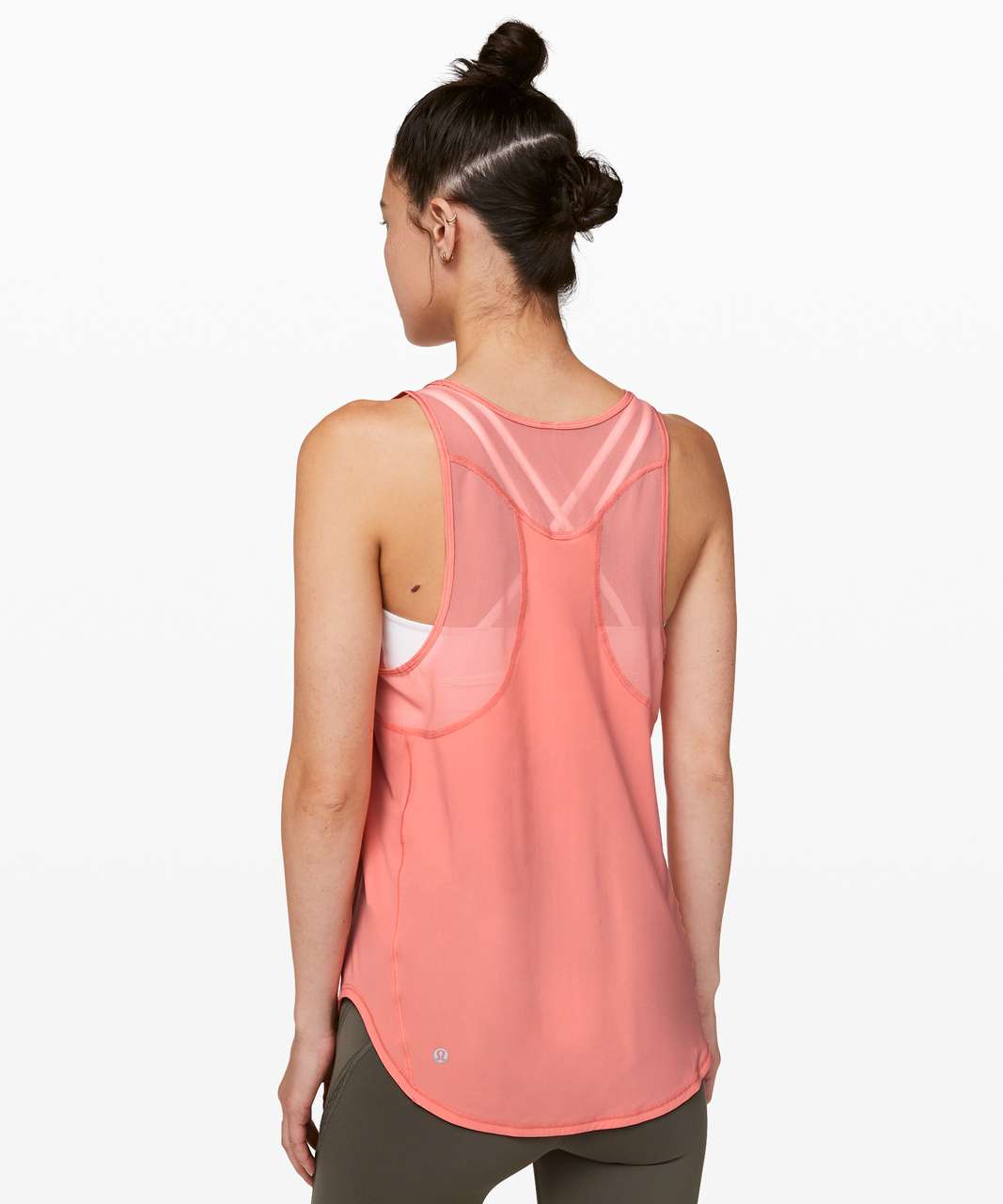 Lululemon Athletic Sculpt Cropped Tank Top Sunny Coral NWT Women's Size 8