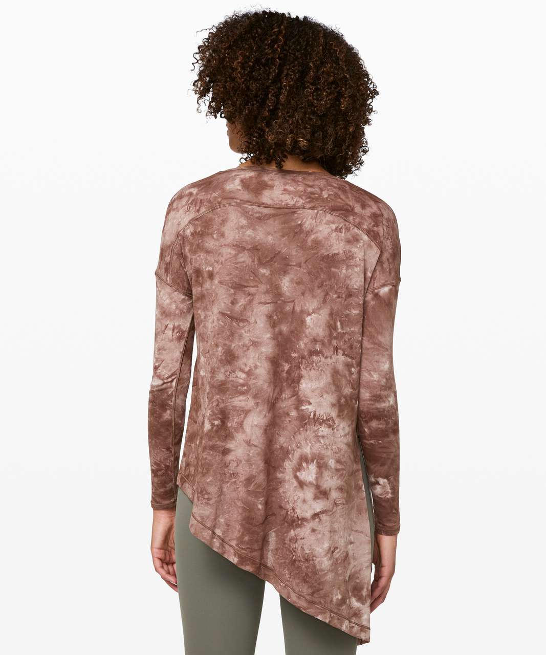 Lululemon To The Point Long Sleeve *Mist - Diamond Dye Pink Bliss Spanish Oak