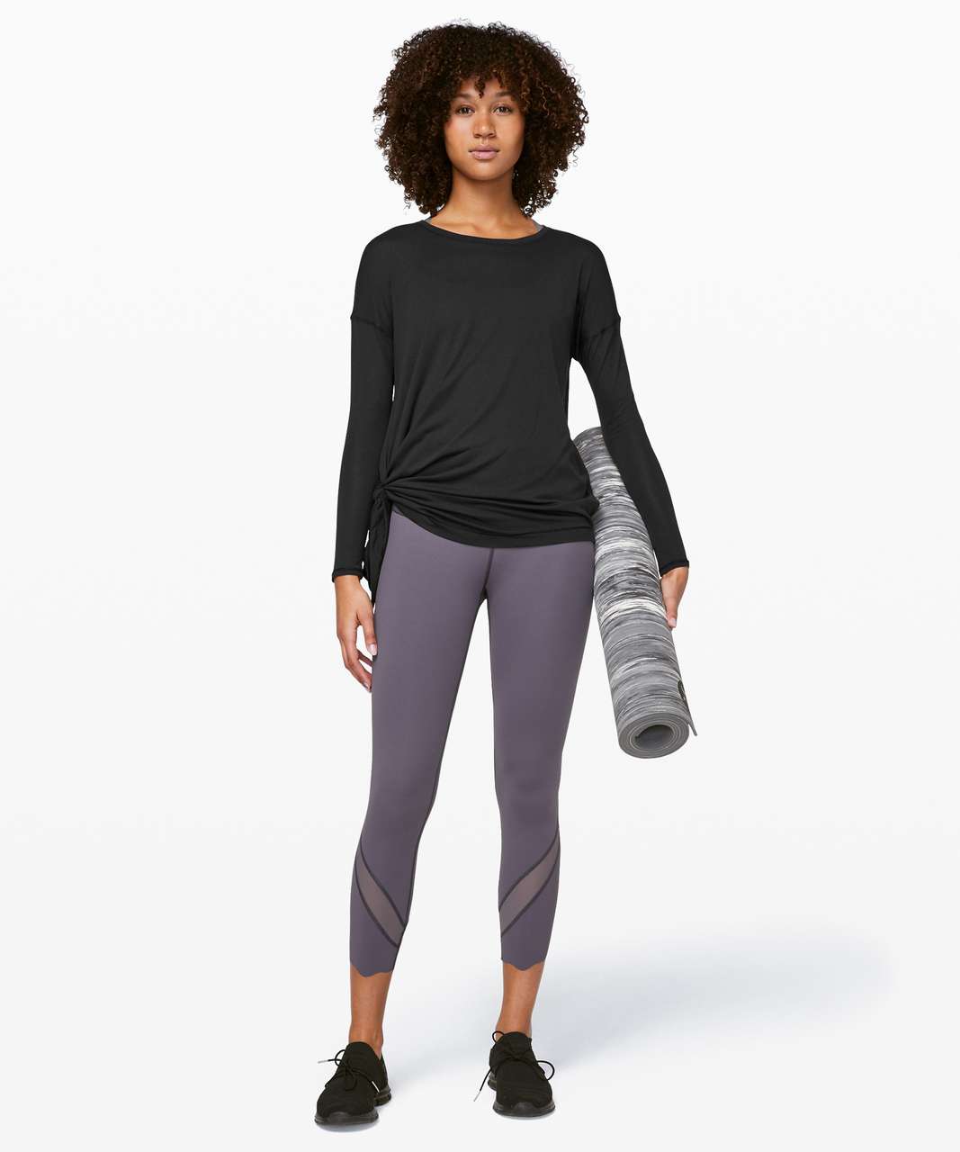 Lululemon To The Point Long Sleeve *Mist - Black