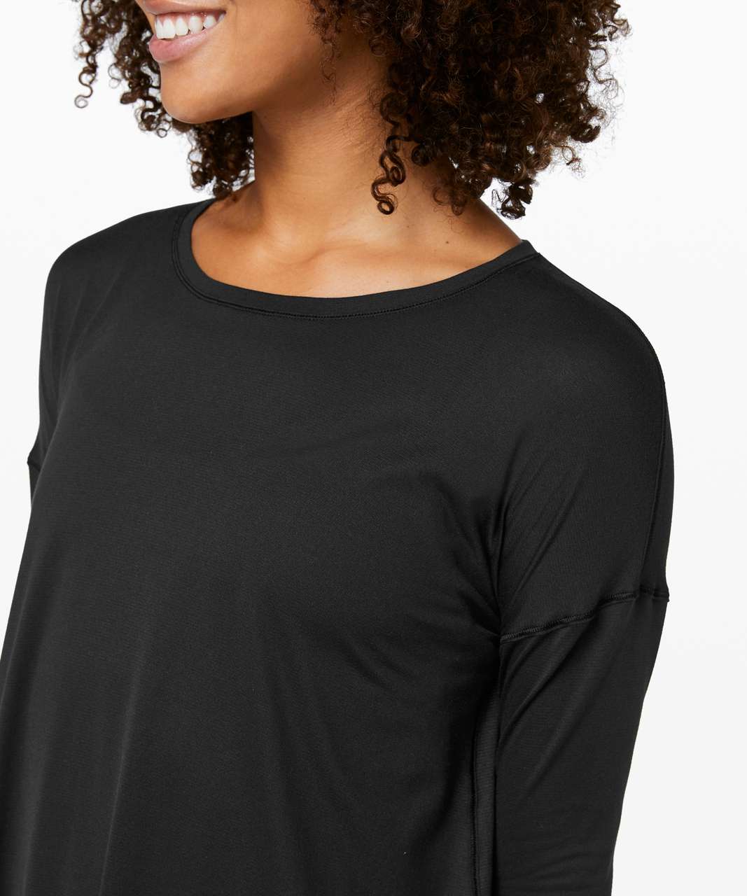 Lululemon To The Point Long Sleeve *Mist - Black