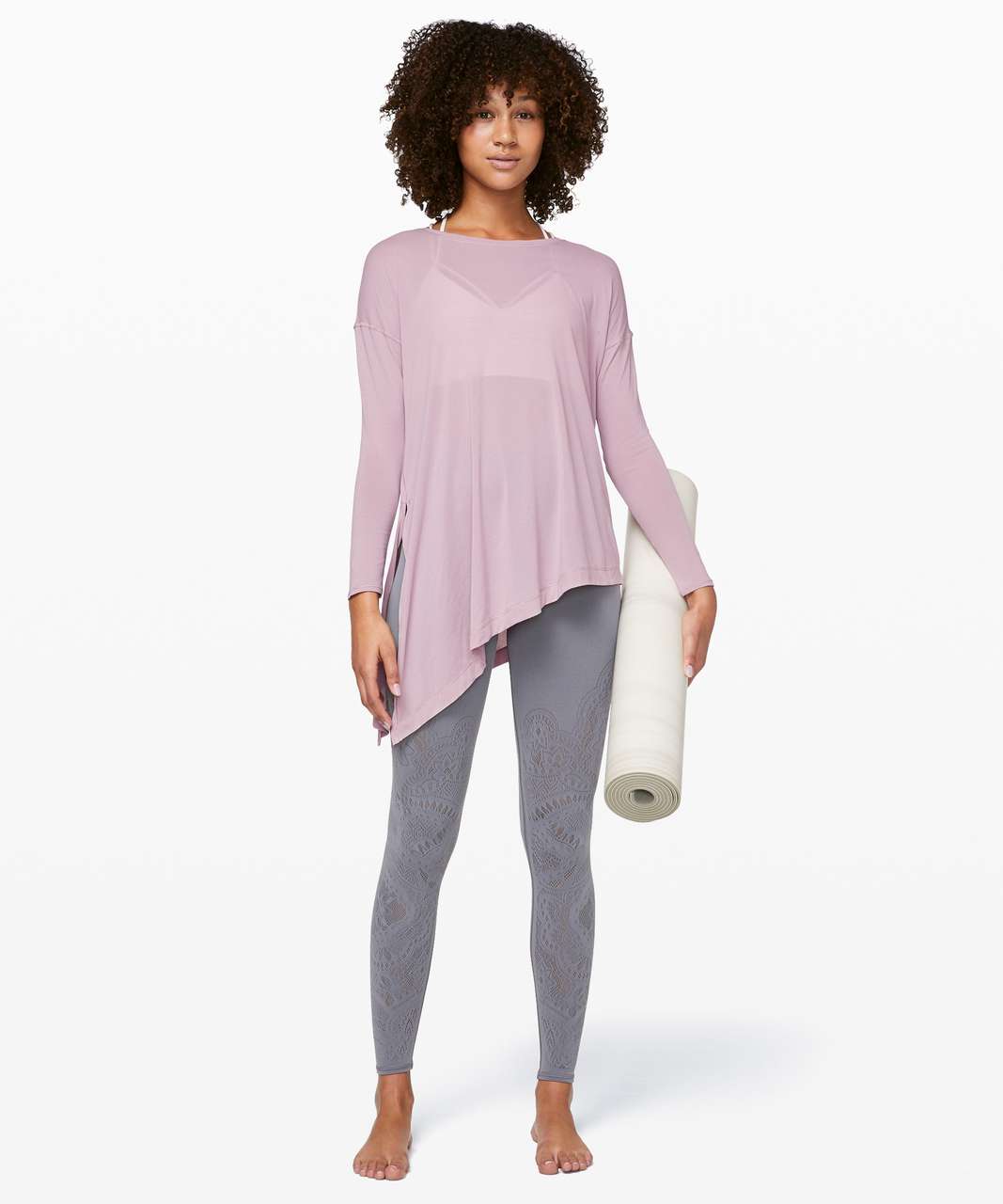 Lululemon Long for Length Tank - Diamond Dye Pink Bliss Spanish Oak - lulu  fanatics