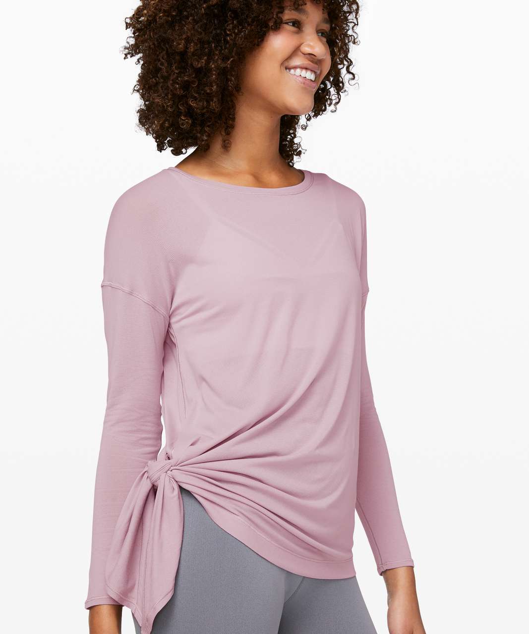 Lululemon To The Point Long Sleeve *Mist - Smoky Blush